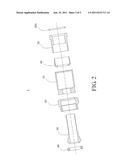 A COAXIAL CONNECTOR WITH A COMPRESSION RING BETWEEN A SLEEVE AND A SHEATH     OF THE COAXIAL CABLE diagram and image