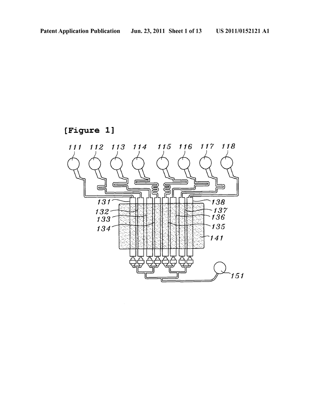 APPARATUS AND METHOD FOR MULTIPLE IMMUNOASSAYS ON A CHIP - diagram, schematic, and image 02