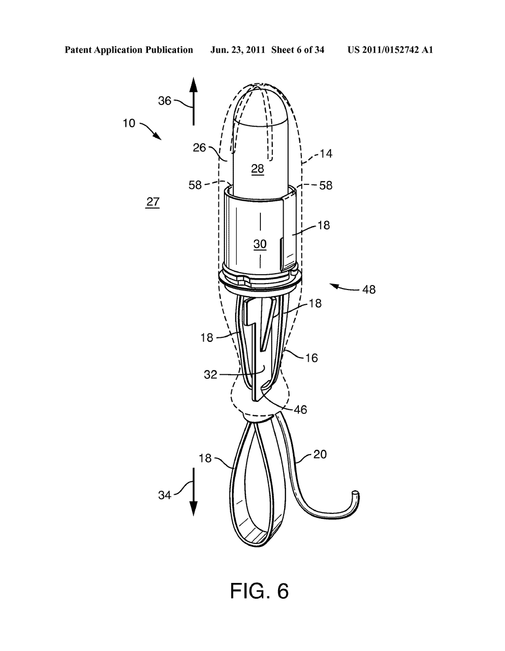 Pull-Activated Tampon Applicator - diagram, schematic, and image 07