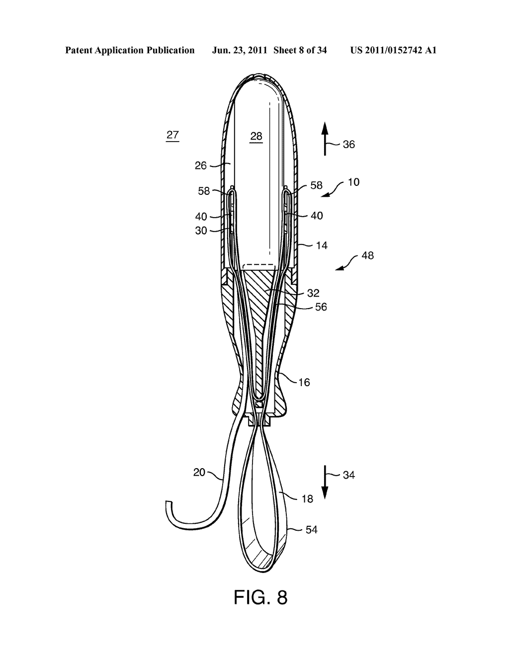 Pull-Activated Tampon Applicator - diagram, schematic, and image 09
