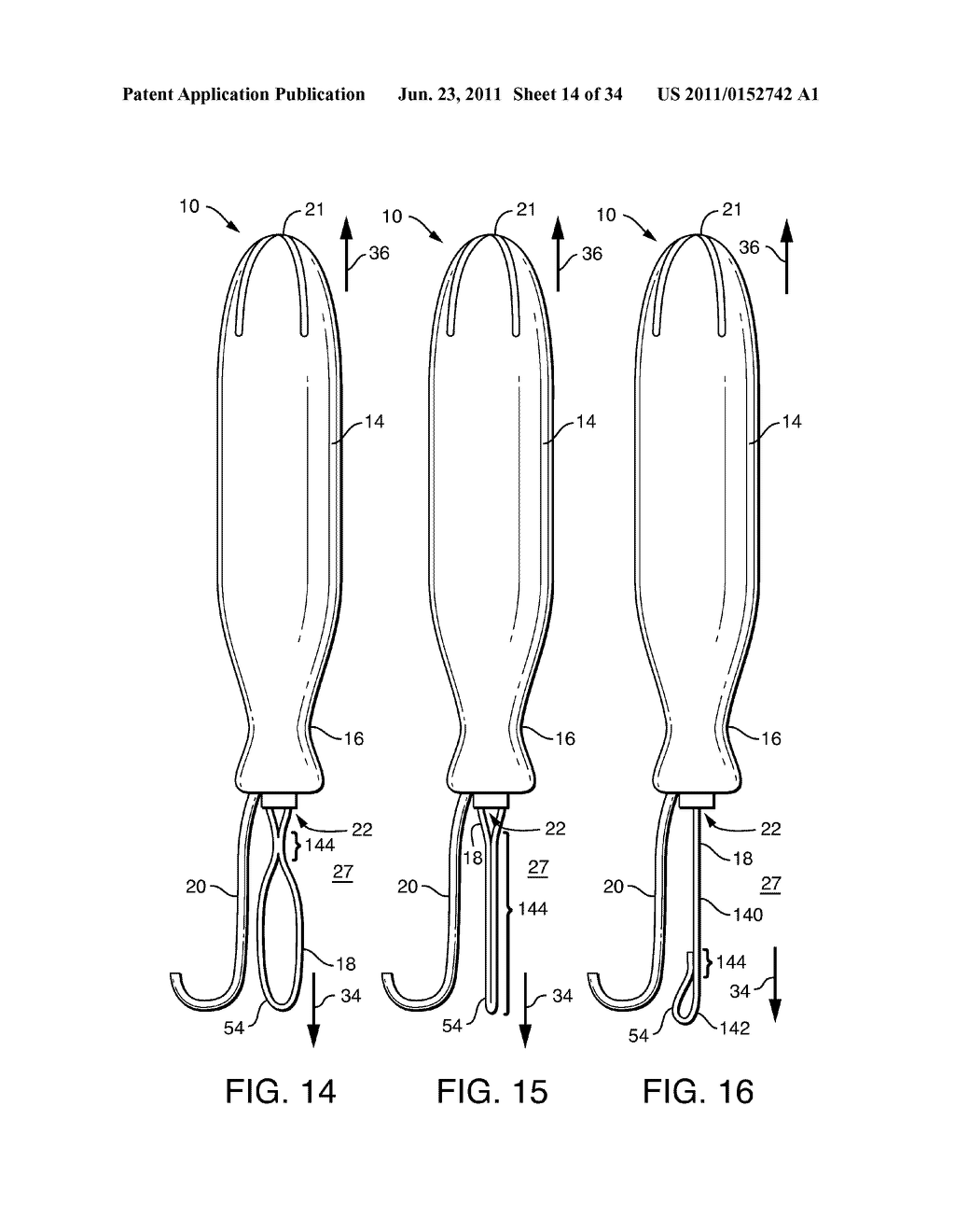 Pull-Activated Tampon Applicator - diagram, schematic, and image 15