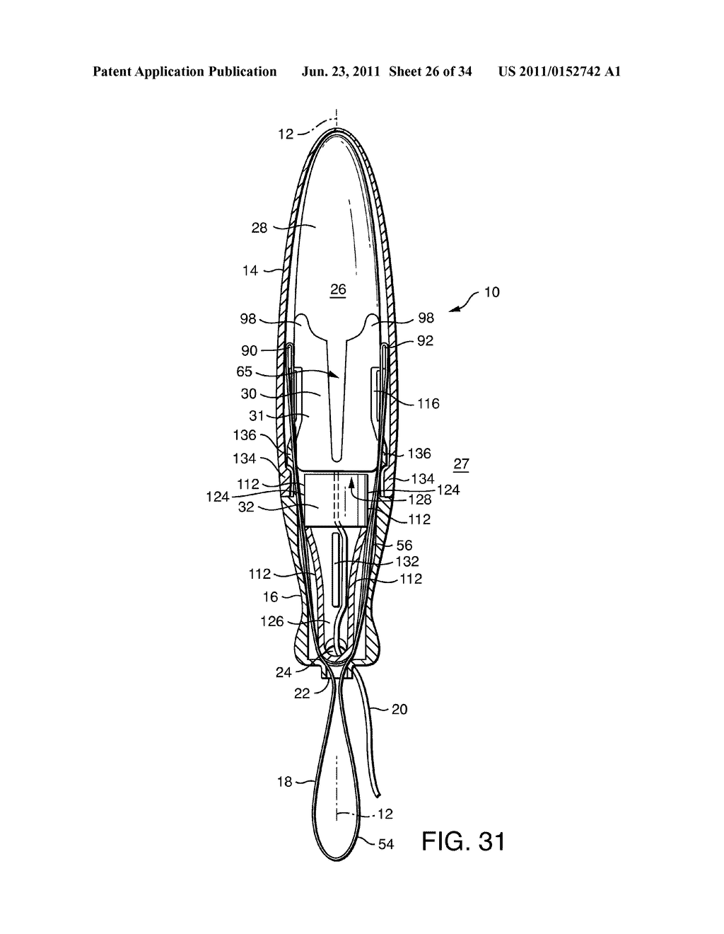 Pull-Activated Tampon Applicator - diagram, schematic, and image 27