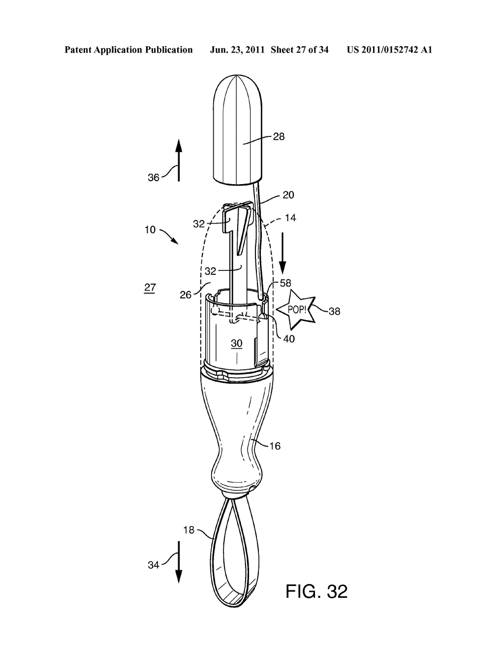 Pull-Activated Tampon Applicator - diagram, schematic, and image 28