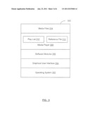 SYSTEM AND METHOD FOR PROVIDING VISUAL INDICATORS IN A MEDIA APPLICATION diagram and image