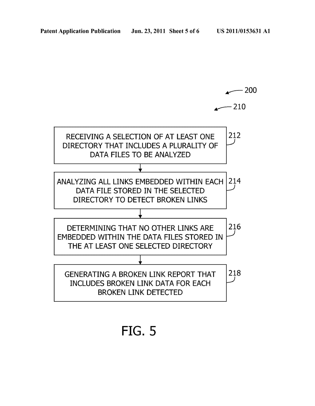 METHODS AND SYSTEMS FOR DETECTING BROKEN LINKS WITHIN A FILE - diagram, schematic, and image 06