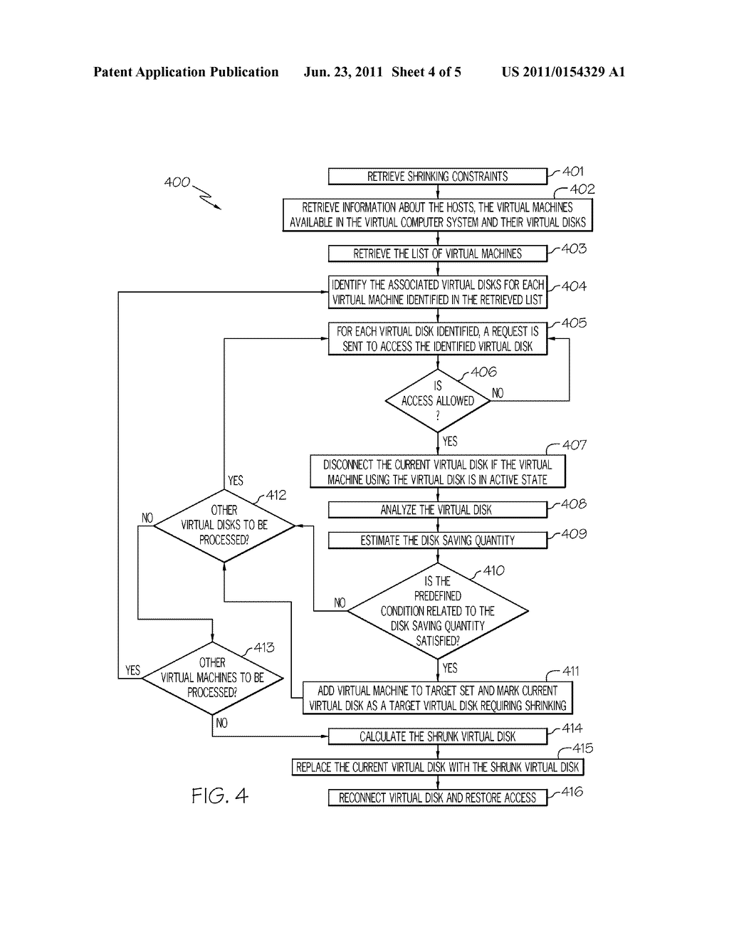 METHOD AND SYSTEM FOR OPTIMIZING VIRTUAL STORAGE SIZE - diagram, schematic, and image 05