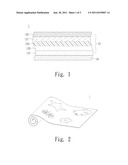 PLATELESS TRANSFER PRINTING FILM, DEVICE WITH COLORED PATTERN AND THE     METHOD OF MANUFACTURING THE SAME diagram and image