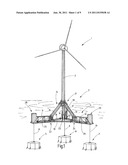 FLOATING FOUNDATION SUPPORTING FRAMEWORK WITH BUOYANCY COMPONENTS, HAVING     AN OPEN-RELIEF DESIGN diagram and image