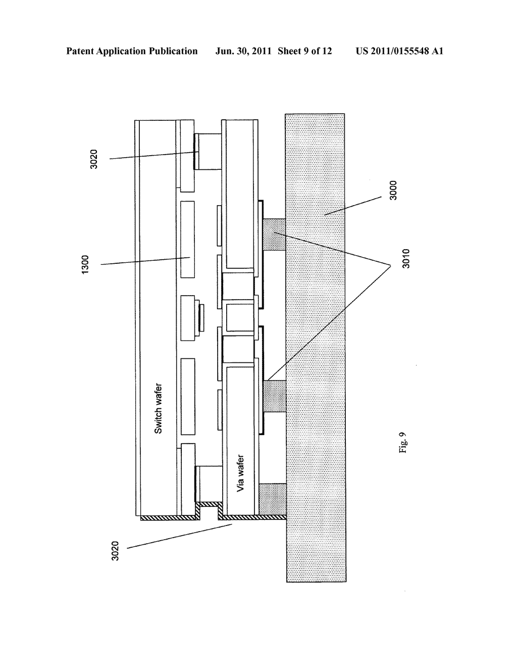 Dual substrate MEMS plate switch and method of manufacture - diagram, schematic, and image 10