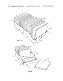 SHIPPING AND DISPLAY CONTAINER WITH ARTICLE SUPPORT diagram and image