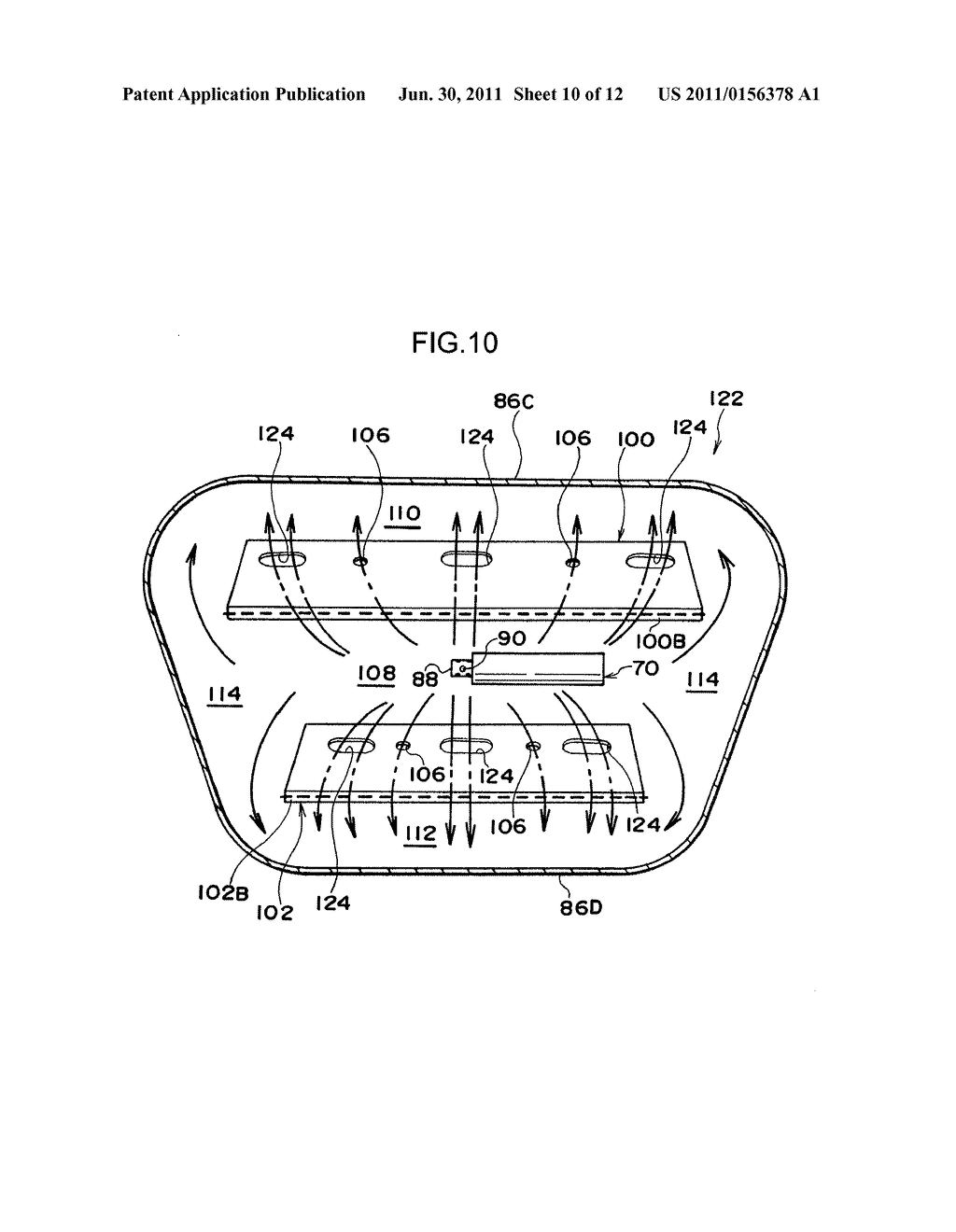 KNEE AIRBAG DEVICE FOR VEHICLE - diagram, schematic, and image 11