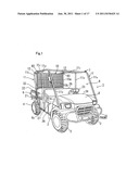 PICK-UP STYLE UTILITY VEHICLE WITH EXPANDABLE CARGO BED diagram and image