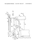 Dissembled chair with deployable stirrups diagram and image