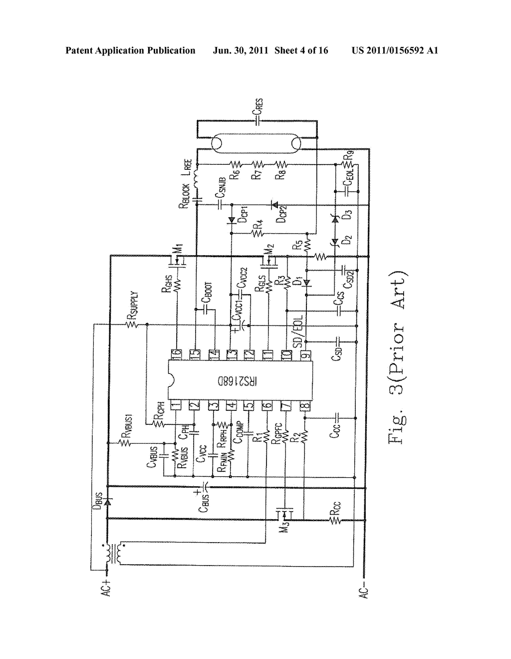 END OF LAMP LIFE PROTECTION CIRCUIT WITH BI-LEVEL DETECTIONS FOR THE     ELECTRONIC BALLAST AND METHOD THEREOF - diagram, schematic, and image 05