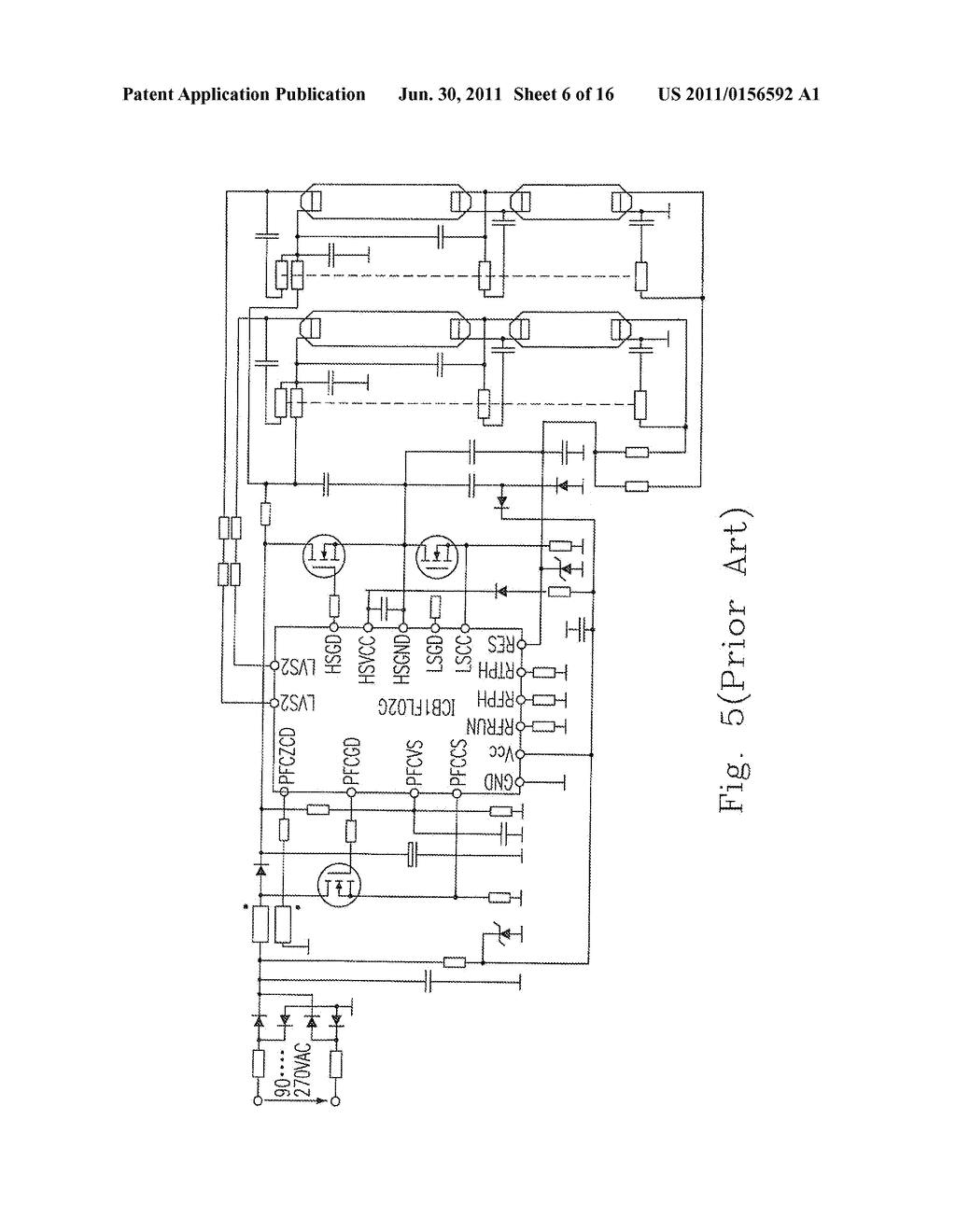 END OF LAMP LIFE PROTECTION CIRCUIT WITH BI-LEVEL DETECTIONS FOR THE     ELECTRONIC BALLAST AND METHOD THEREOF - diagram, schematic, and image 07
