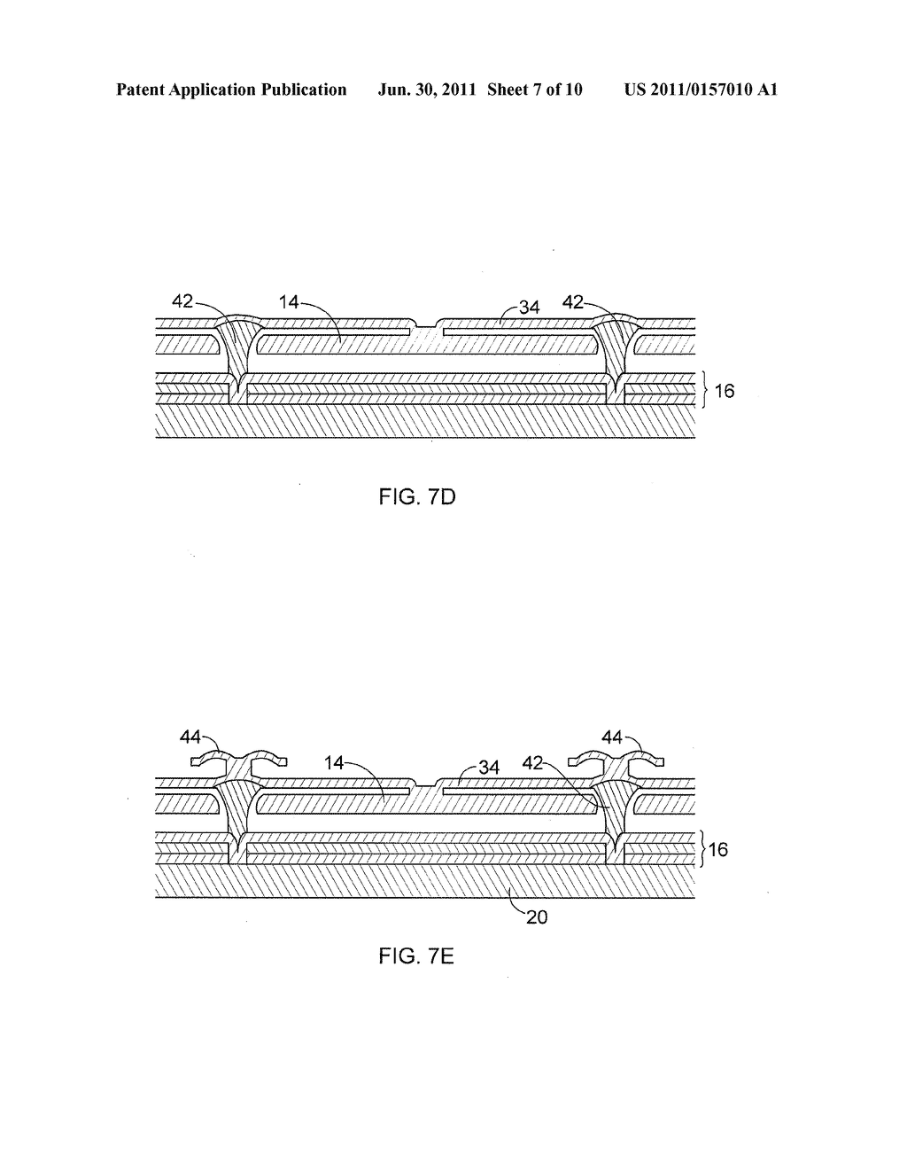 ELECTROMECHANICAL DISPLAY DEVICES AND METHODS OF FABRICATING THE SAME - diagram, schematic, and image 08