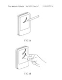 Writing Apparatus with Electronic Soft Pen Brush diagram and image