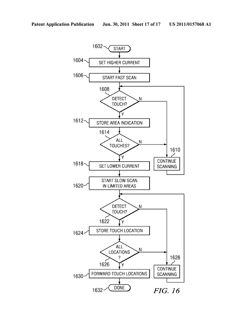 TOUCH SCREEN POWER-SAVING SCREEN SCANNING ALGORITHM - diagram, schematic, and image 18