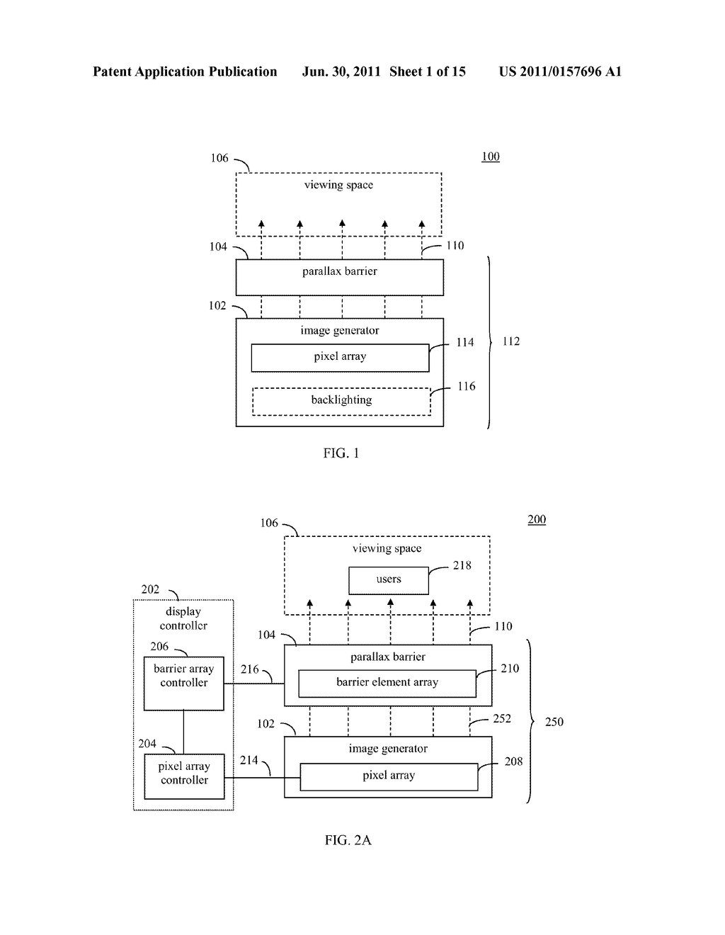 DISPLAY WITH ADAPTABLE PARALLAX BARRIER - diagram, schematic, and image 02