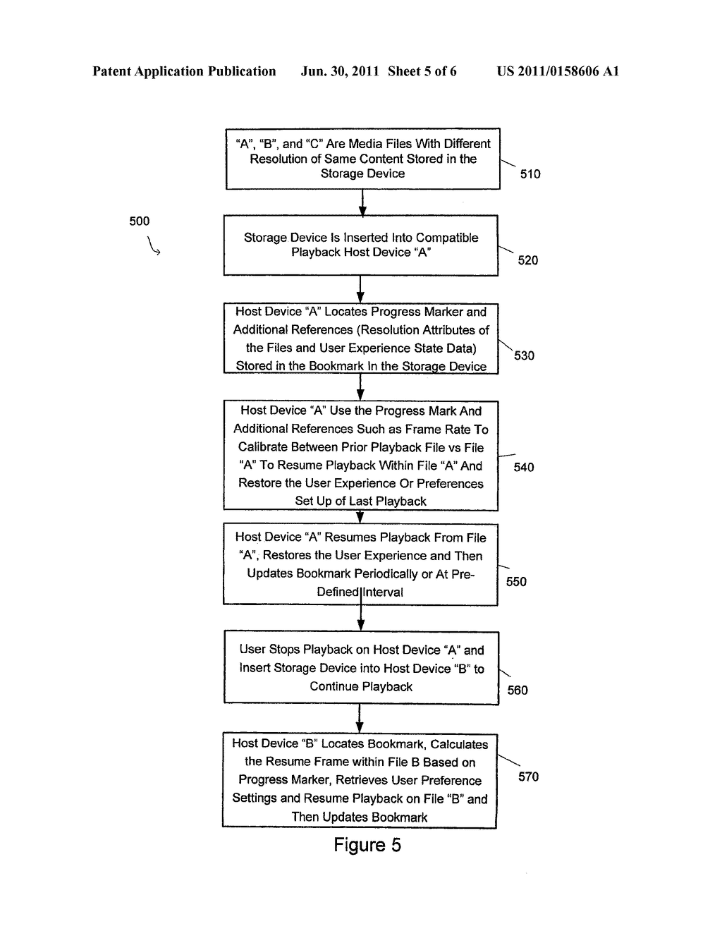 Storage Device and Method for Resuming Playback of Content - diagram, schematic, and image 06