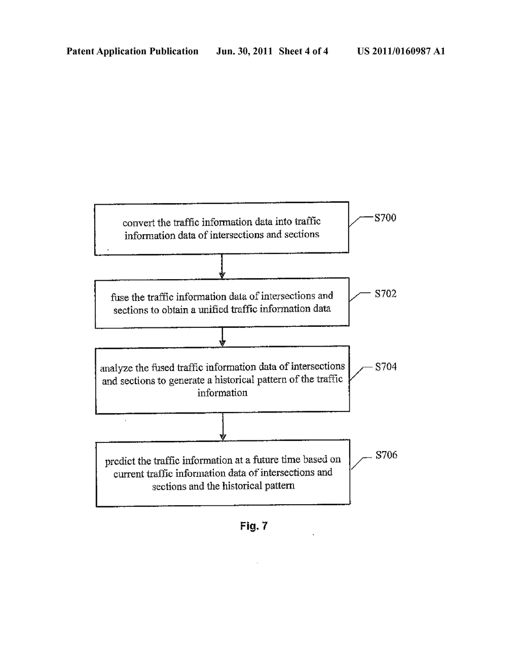 METHOD AND APPARATUS FOR PROCESSING TRAFFIC INFORMATION BASED ON     INTERSECTIONS AND SECTIONS - diagram, schematic, and image 05