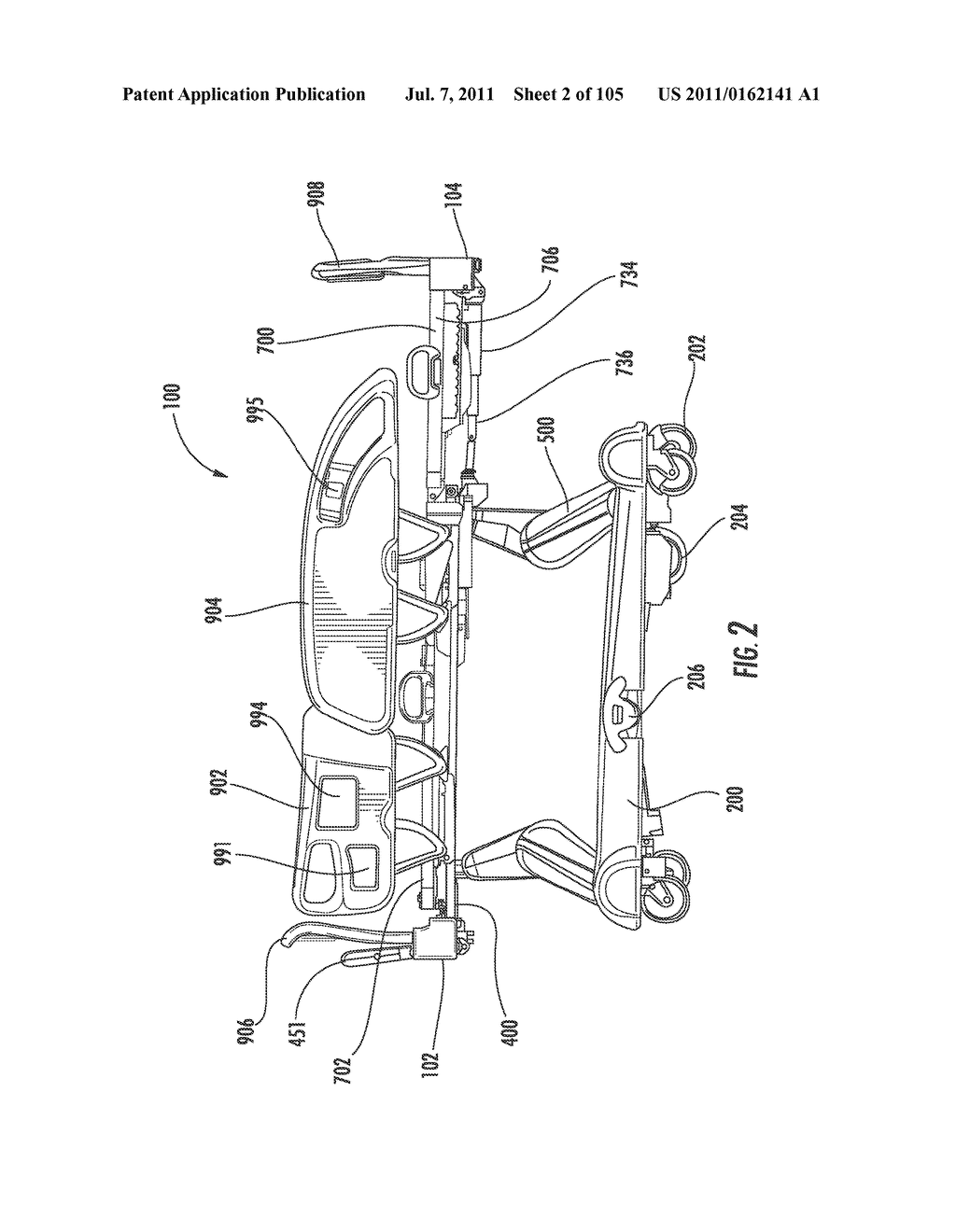 HOSPITAL BED - diagram, schematic, and image 03