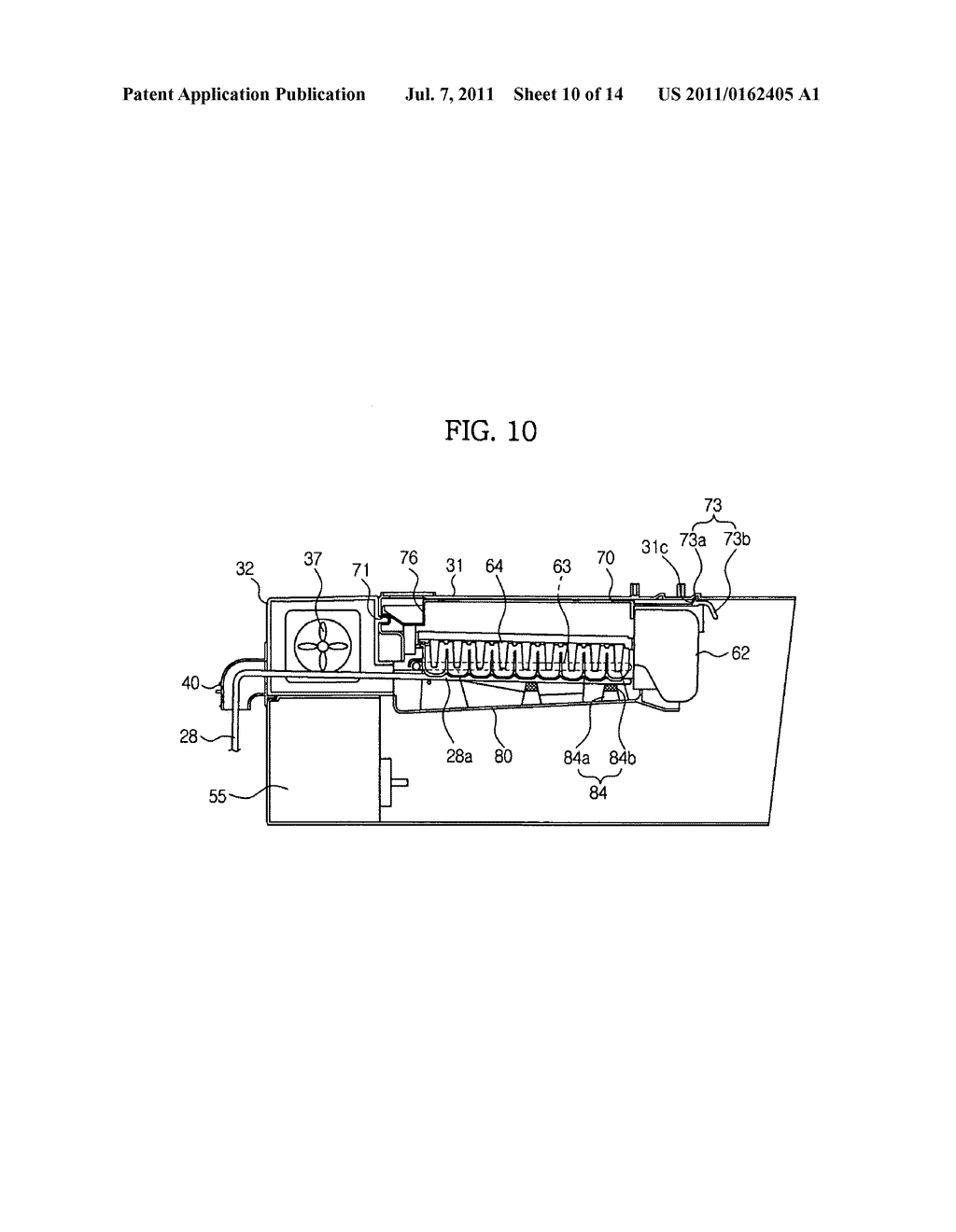 Ice making unit and refrigerator having the same - diagram, schematic, and image 11