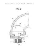 REFLECTING DEVICE, COMMUNICATING PIPE, EXHAUSTING PUMP, EXHAUST SYSTEM,     METHOD FOR CLEANING THE SYSTEM, STORAGE MEDIUM STORING PROGRAM FOR     IMPLEMENTING THE METHOD, SUBSTRATE PROCESSING APPARATUS, AND PARTICLE     CAPTURING COMPONENT diagram and image