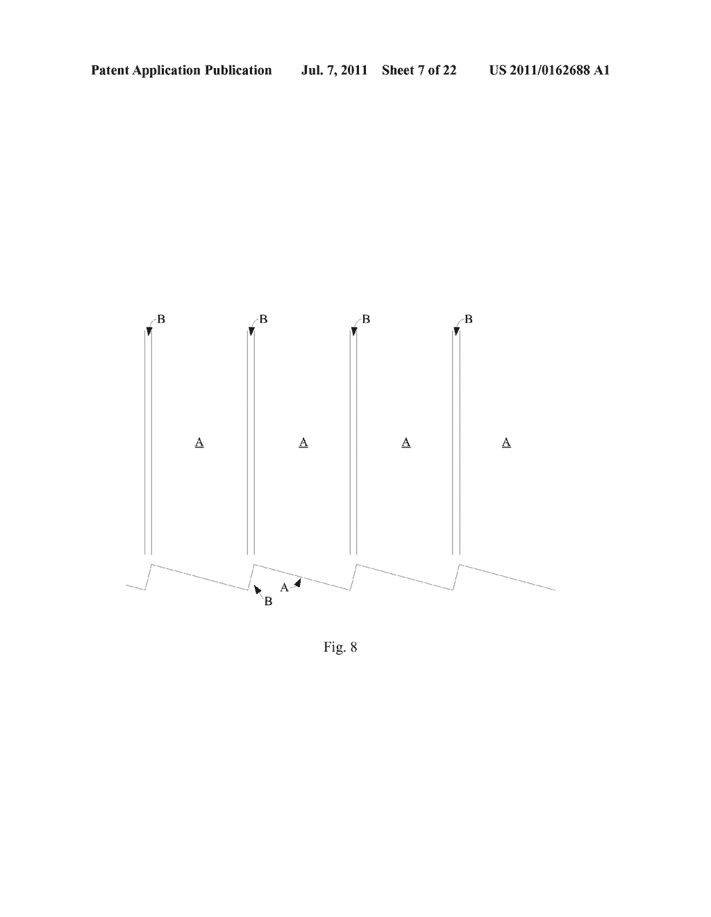 ASSYMETRIC SURFACE TEXTURING FOR USE IN A PHOTOVOLTAIC CELL AND METHOD OF     MAKING - diagram, schematic, and image 08