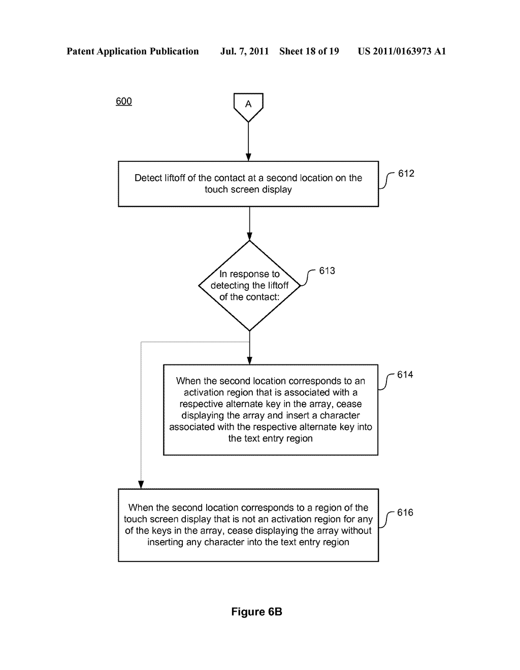 Device, Method, and Graphical User Interface for Accessing Alternative     Keys - diagram, schematic, and image 19