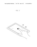 MOBILE DEVICE AND METHOD FOR OPERATING CONTENT DISPLAYED ON TRANSPARENT     DISPLAY PANEL diagram and image