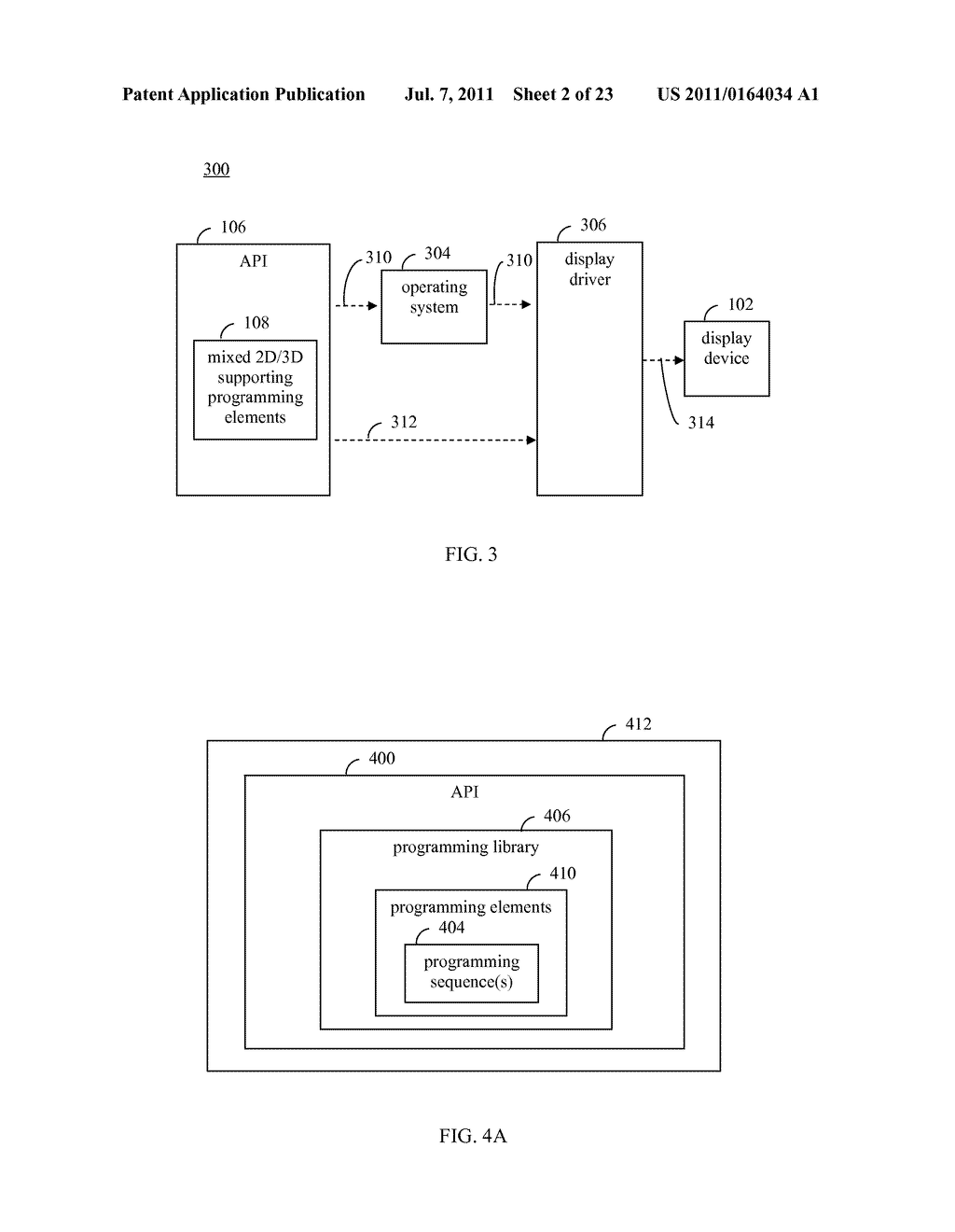APPLICATION PROGRAMMING INTERFACE SUPPORTING MIXED TWO AND THREE     DIMENSIONAL DISPLAYS - diagram, schematic, and image 03