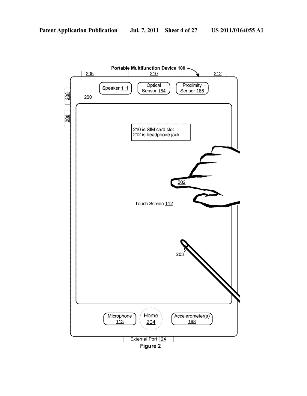 Device, Method, and Graphical User Interface for Manipulating a Collection     of Objects - diagram, schematic, and image 05
