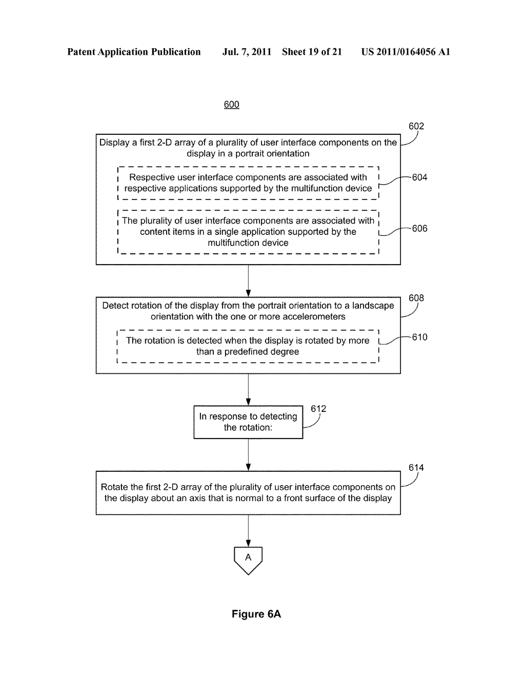 Device, Method, and Graphical User Interface with Grid Transformations     During Device Rotation - diagram, schematic, and image 20