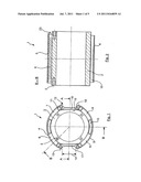 ELASTOMER METAL ELEMENT FOR AN ELASTOMER METAL BEARING, PARTICULARLY AS A     BEARING CONNECTION BETWEEN A DOME MODULE AND A VEHICLE diagram and image