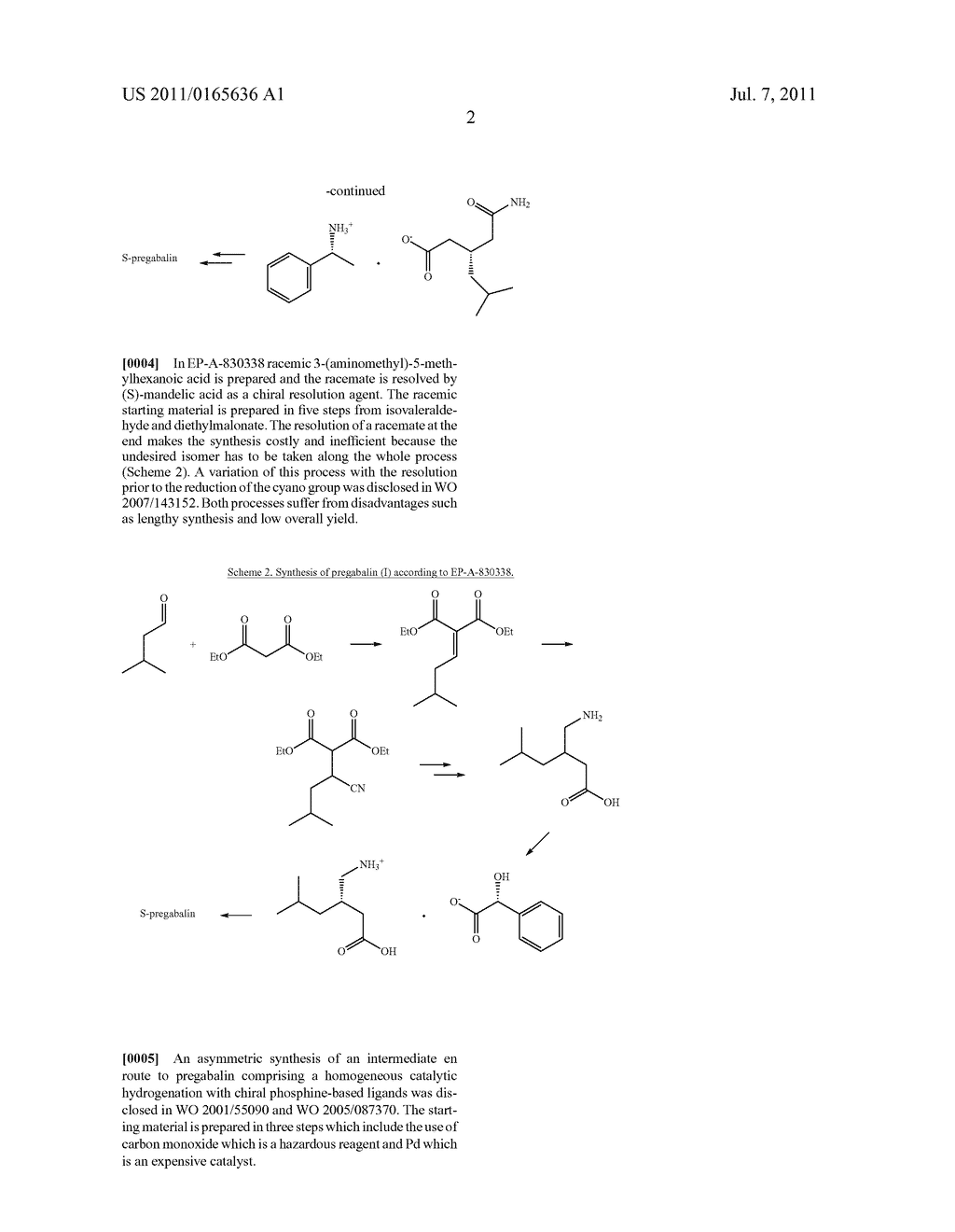 PROCESS FOR THE STEREOSELECTIVE ENZYMATIC HYDROLYSIS OF     5-METHYL-3-NITROMETHYL-HEXANOIC ACID ESTER - diagram, schematic, and image 03