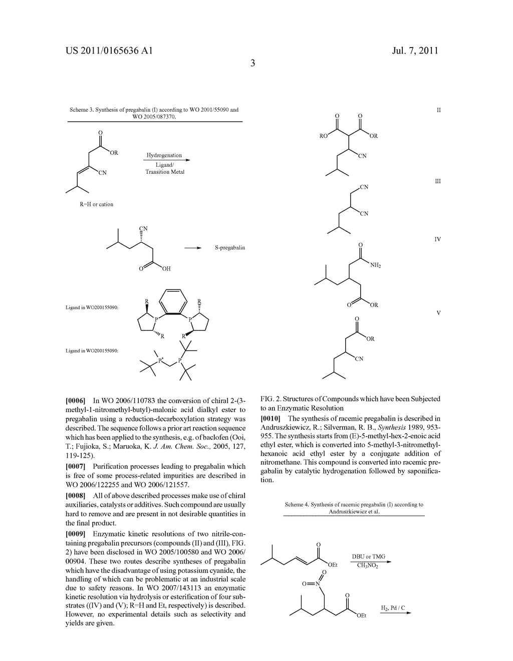 PROCESS FOR THE STEREOSELECTIVE ENZYMATIC HYDROLYSIS OF     5-METHYL-3-NITROMETHYL-HEXANOIC ACID ESTER - diagram, schematic, and image 04