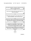 TRAJECTORY-BASED 3-D GAMES OF CHANCE FOR VIDEO GAMING MACHINES diagram and image