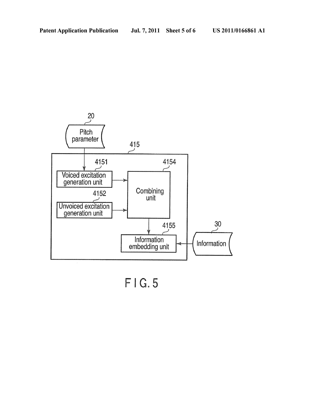 METHOD AND APPARATUS FOR SYNTHESIZING A SPEECH WITH INFORMATION - diagram, schematic, and image 06