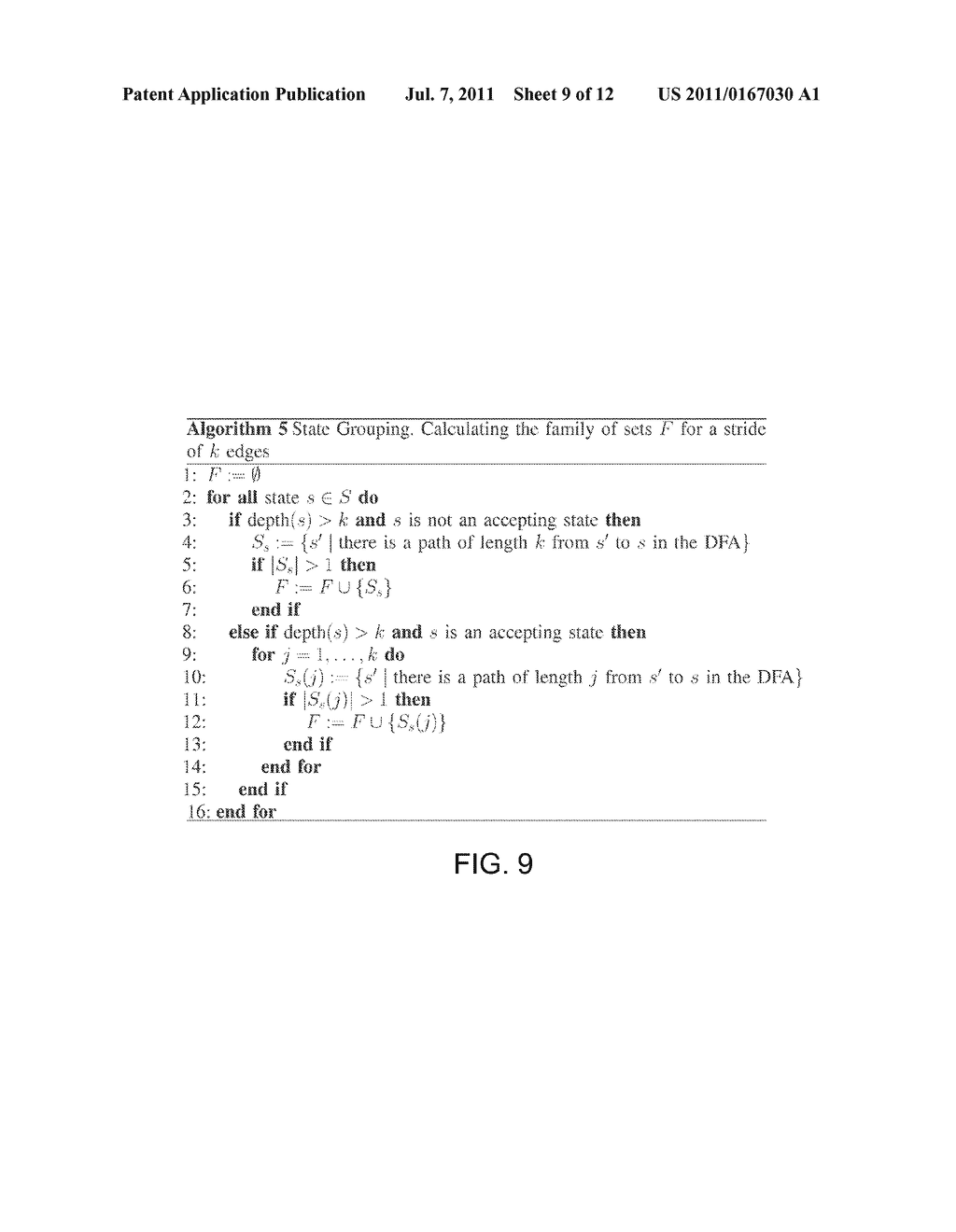 STATE MACHINE COMPRESSION FOR SCALABLE PATTERN MATCHING - diagram, schematic, and image 10