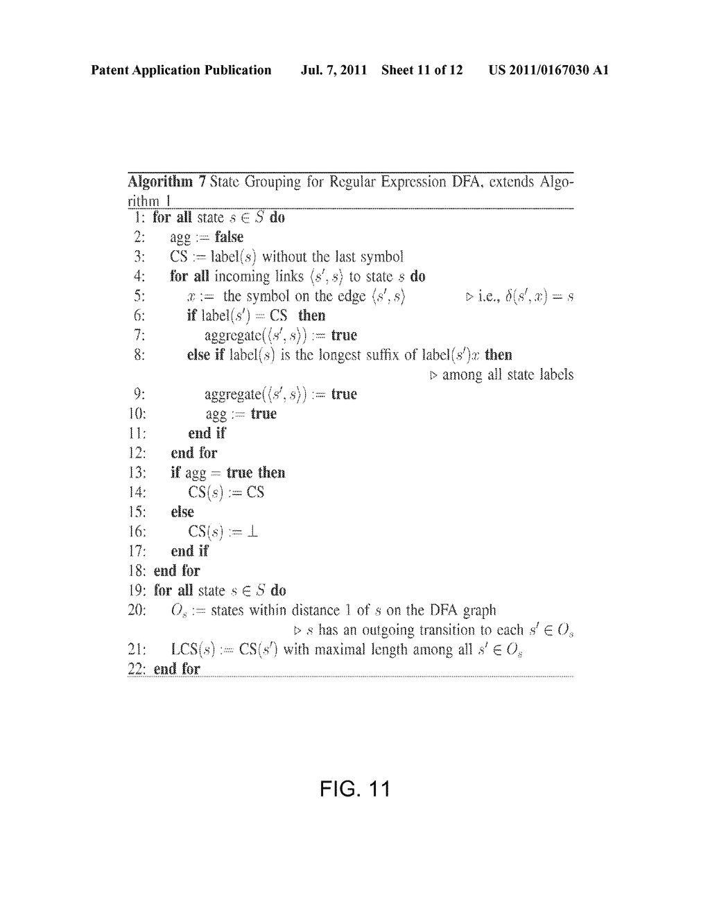 STATE MACHINE COMPRESSION FOR SCALABLE PATTERN MATCHING - diagram, schematic, and image 12