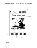 APPARATUS AND METHOD FOR UTILIZING AN INFORMATION UNIT TO PROVIDE     NAVIGATION FEATURES ON A DEVICE diagram and image