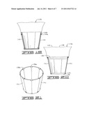 COLLAPSIBLE FLORAL CONTAINER diagram and image