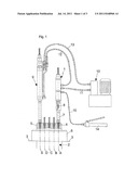 DEVICE AND METHOD FOR CONTROLLING A PRESTRESSING JACK WHEN TENSIONING A     TENDON diagram and image