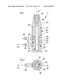 DEVICE AND METHOD FOR CONTROLLING A PRESTRESSING JACK WHEN TENSIONING A     TENDON diagram and image