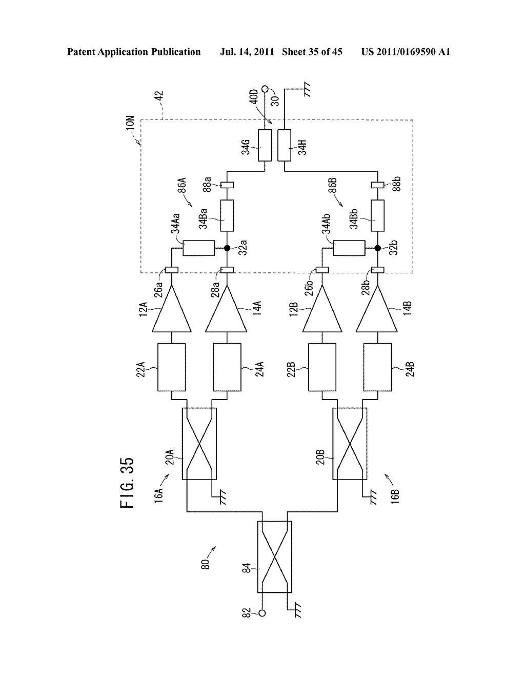 COMBINER FOR DOHERTY AMPLIFIER - diagram, schematic, and image 36