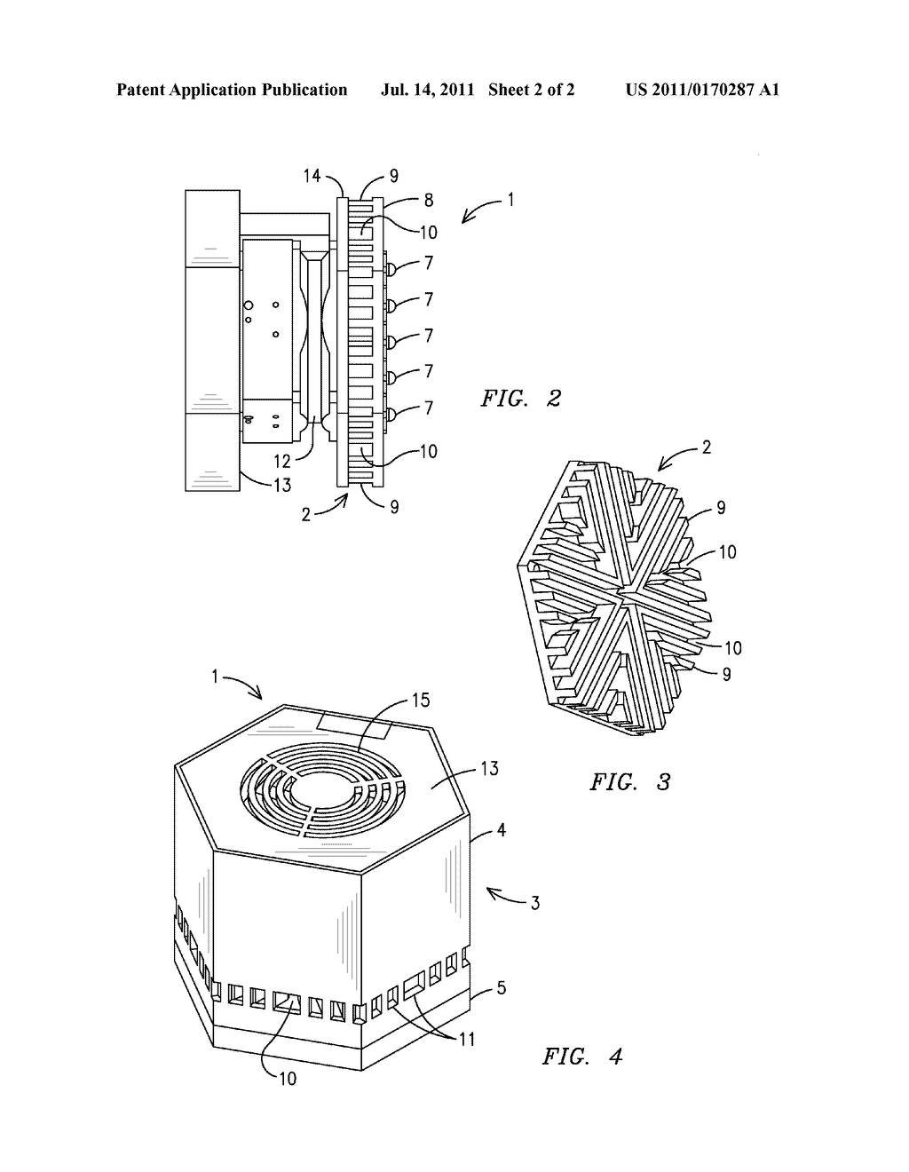 LED LAMP WITH ACTIVELY COOLED HEAT SINK - diagram, schematic, and image 03