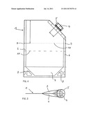 Method for processing a material and packing container for carrying out     this method diagram and image