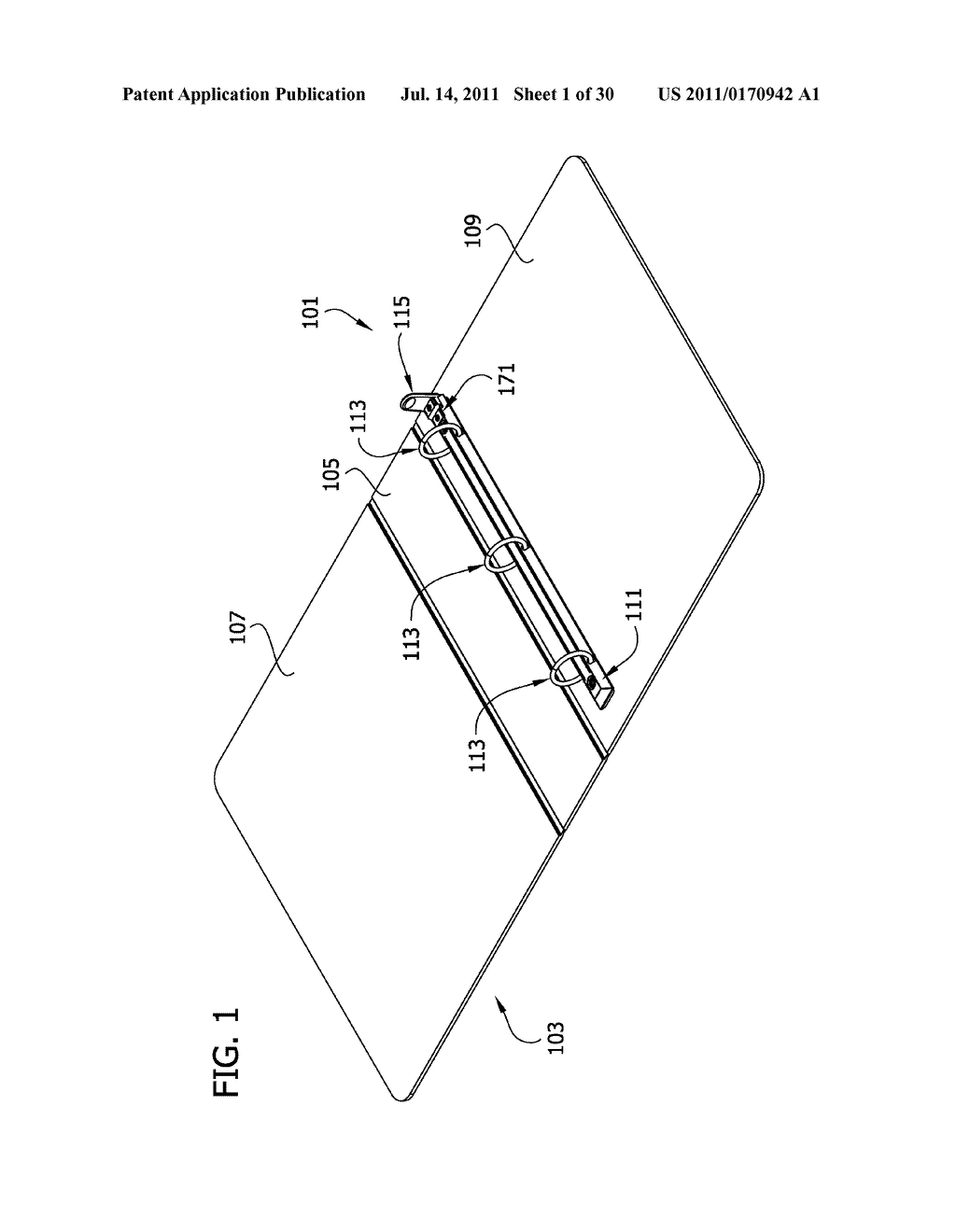 RING BINDER MECHANISM HAVING DUAL TIME BUFFER ACTUATOR - diagram, schematic, and image 02