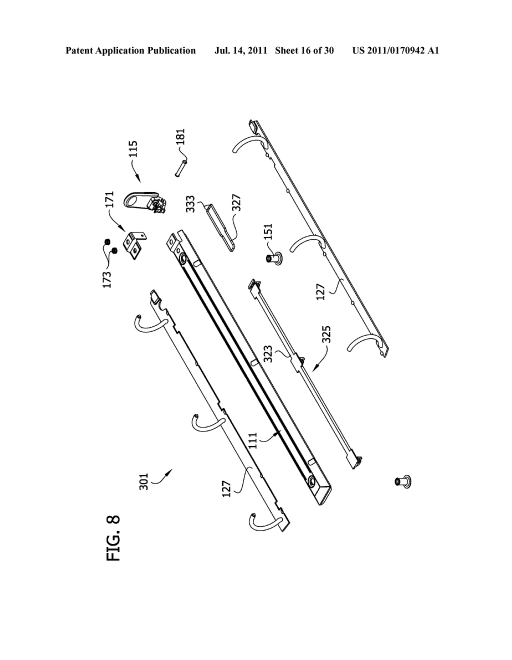 RING BINDER MECHANISM HAVING DUAL TIME BUFFER ACTUATOR - diagram, schematic, and image 17